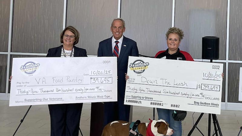 Las ganancias de la Southern Illinois Made Expo 2025 se donaron a "Down the Leash" y al Marion...