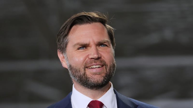 El vicepresidente JD Vance en el evento de EDSI Cables, el miércoles 18 de marzo de 2026, en...