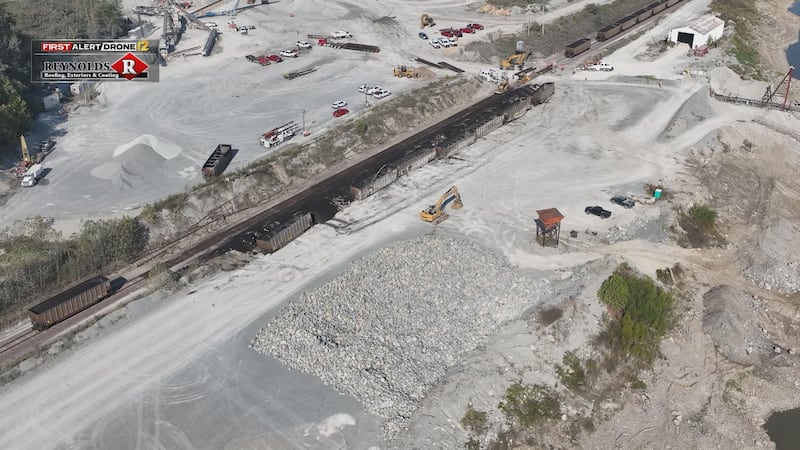Crews responded to a train derailment in rural Cape Girardeau County, Mo.