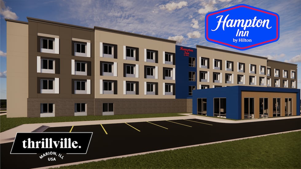 Se está construyendo un nuevo hotel en Marion, Illinois.