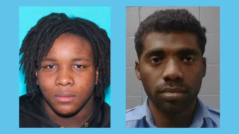 Hollis C. Vanleer Jr., de 20 años, de Normal, Ill., y Benjamin Michael-Dass Charles, de 21...