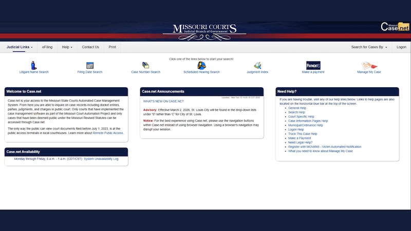 Sitio web de Case.net real.