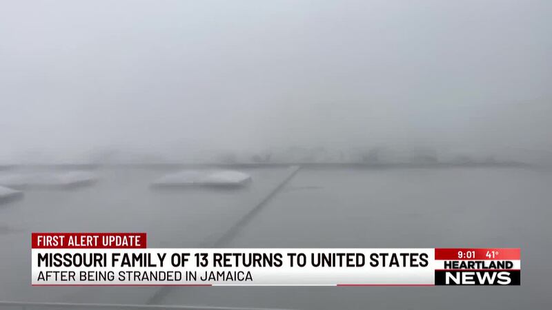La familia de Missouri que quedó varada en Jamaica debido al huracán Melissa ha regresado a...