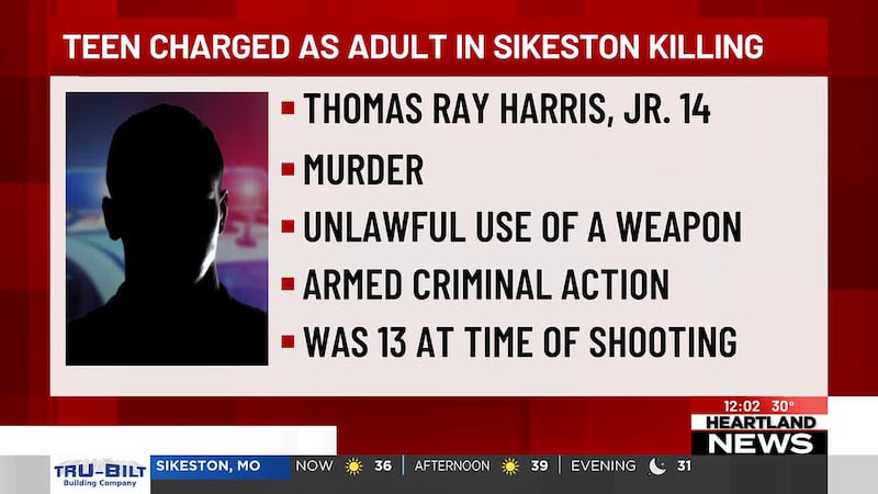 A teen has been charged as an adult in a Sikeston deadly shooting.