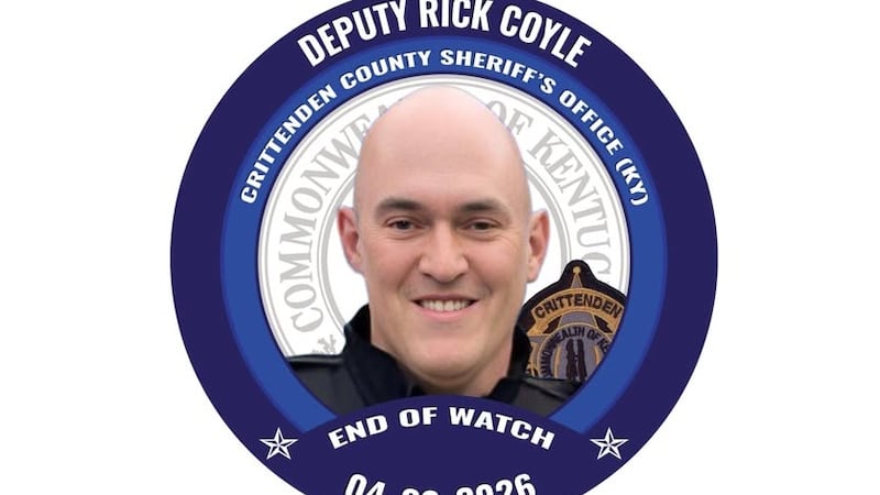 El agente Rick Coyle, de la Oficina del Sheriff del condado de Crittenden, recibió un disparo...
