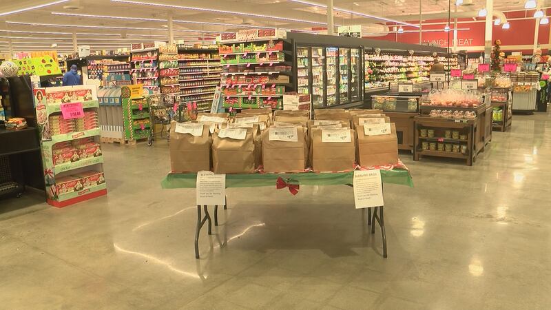 Harps Food Stores has a blessing bags program filled with non-perishable items.