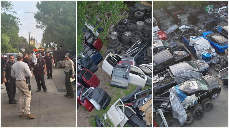 A routing traffic stop led investigators to a chop shop in the Houston-area suburb of Missouri...