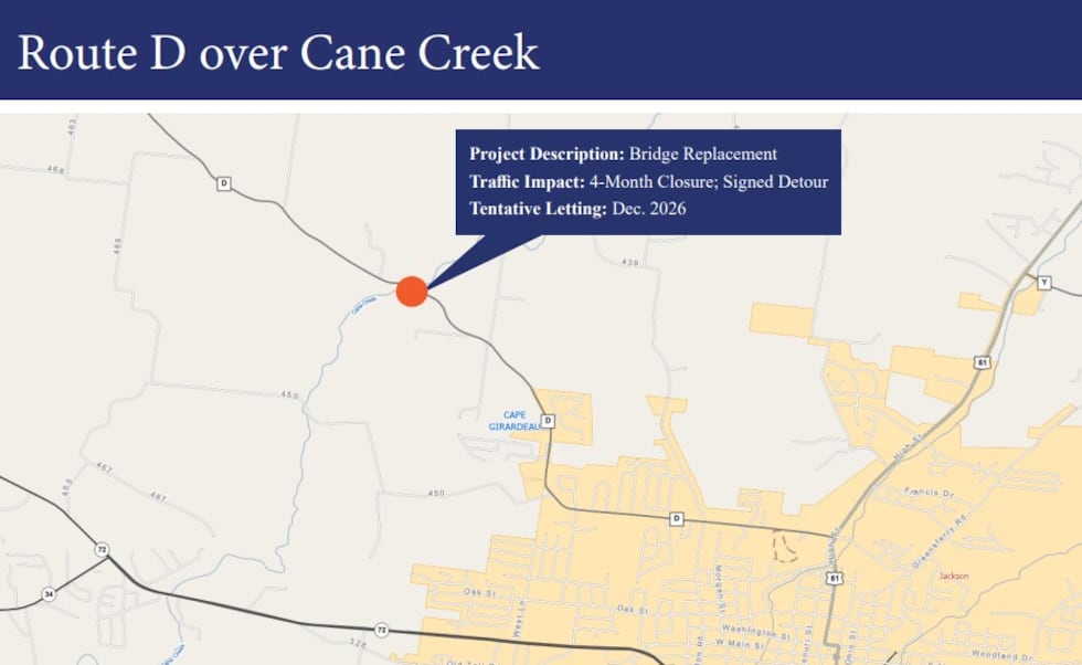 El Departamento de Transporte de Missouri tiene previsto sustituir dos puentes en el condado...
