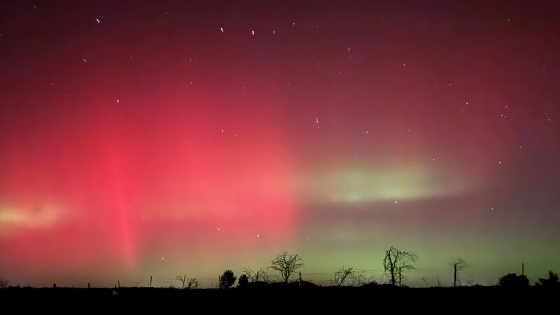 Northern lights in Marion, Ill.