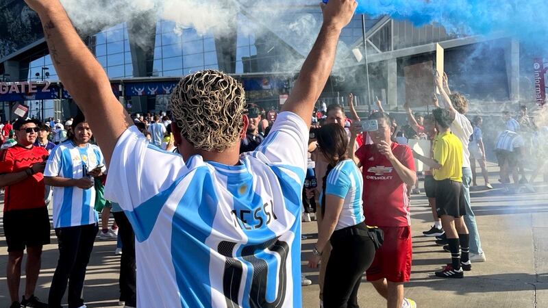 The Copa America match between Argentina and Canada brought a sellout crowd at Mercedes-Benz...