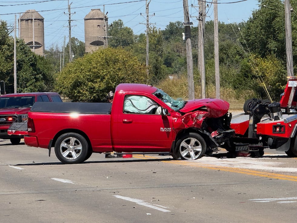 La policía respondió a un accidente en la avenida Illinois N. el lunes 8 de septiembre por la...
