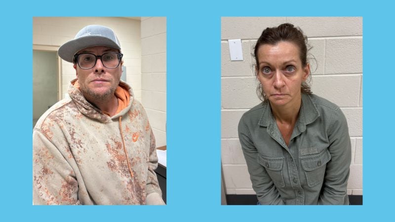 Monte D. Clark, de 51 años, de Grand Rivers, y Ashley D. Wooldridge, de 45 años, de Kuttawa,...